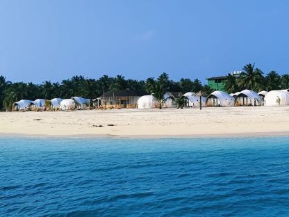 Bangaram Island resort in Lakshadweep, India.