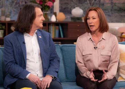 Scott Mitchell and Tanya Franks on the This Morning TV show.