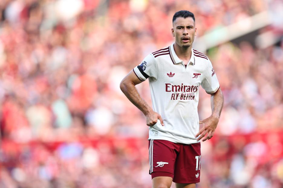 Gabriel Martinelli of Arsenal during a Premier League match.
