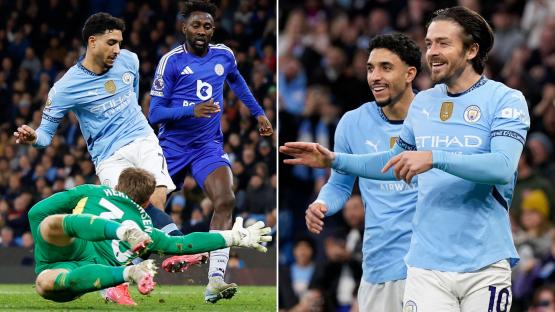 Man City 2 Leicester 0: Grealish scores first league goal since 2023 to fire hosts into top 4 with Foxes doomed to drop