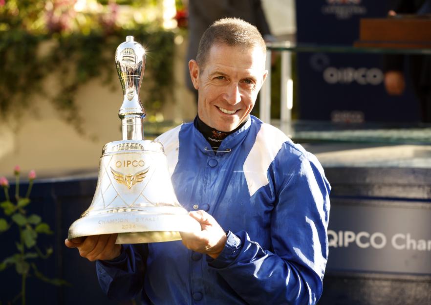 Jockeys Jim Crowley and Trevor Whelan being treated on the track at York after ‘horrific’ two-horse fall sparks delay