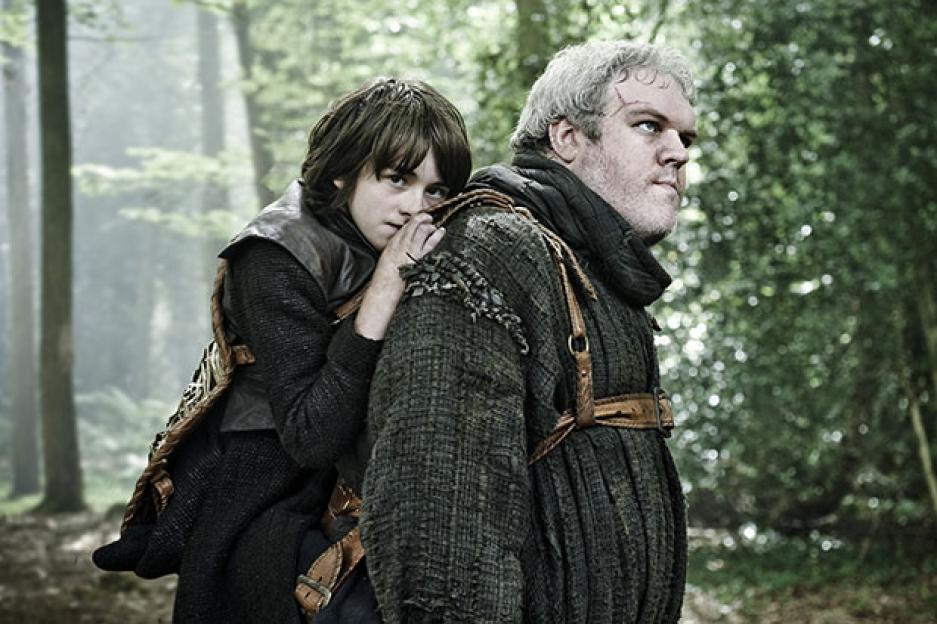 Kristian Nairn who plays Hodor the simple giant who can only say his name and protects Bran Stark in Game of Thrones