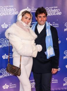 James Argent and Nicoline Artursson at the Hyde Park Winter Wonderland VIP Launch Night.