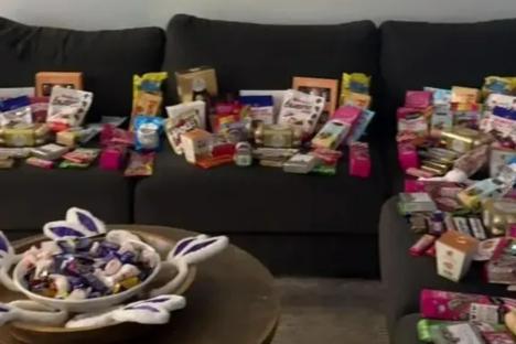 ‘Absolutely ridiculous,’ mum slammed for her Easter extravaganza chocolate haul but people say ‘it’s not Christmas!’