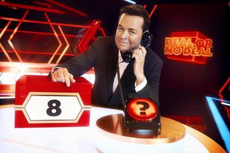 Stephen Mulhern on the set of Deal or No Deal.