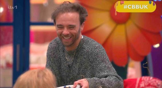 Jack P. Shepherd laughing on Celebrity Big Brother UK.