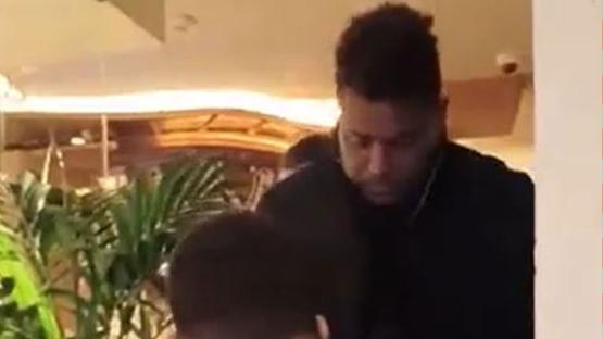 Moment Ronaldo staggers out of restaurant and is helped into car under sheet with his football club’s fans left fuming