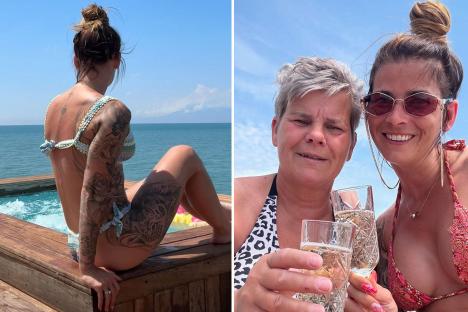 Michael van Gerwen’s wife Daphne sizzles in bikini on holiday in Turkey as fans brand her ‘super beautiful’