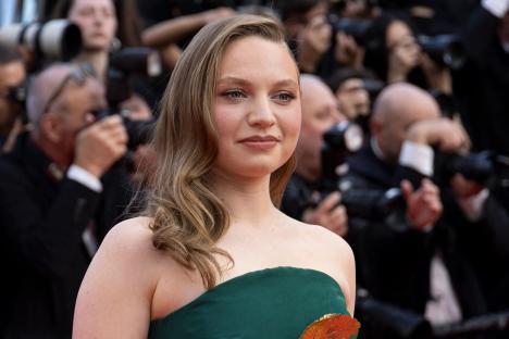 Nepo-baby actress looks incredible as she walks the red carpet in Cannes – can you guess who her famous mum is?