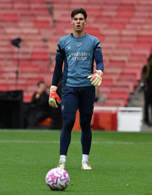 Alexei Rojas Fedorushchenko of Arsenal during training.