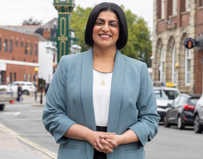 Home Secretary Shabana Mahmood in her Birmingham Ladywood constituency.