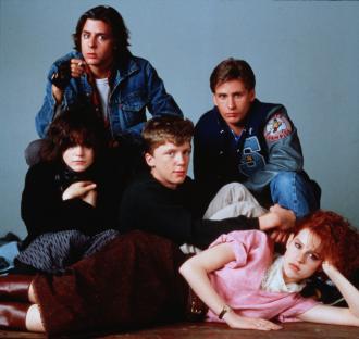The Breakfast Club cast photo.