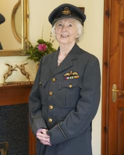 Woman in Royal Air Force uniform.