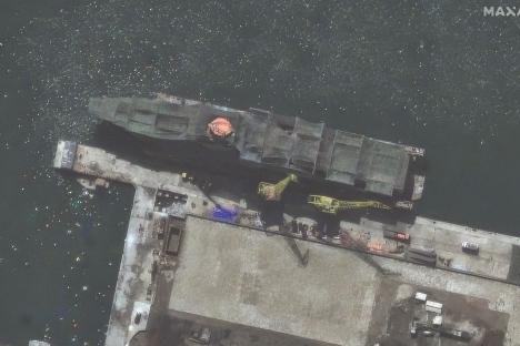 Bombshell satellite pics reveal North Korea is making ‘largest, most advanced’ warship EVER in chilling warning to West