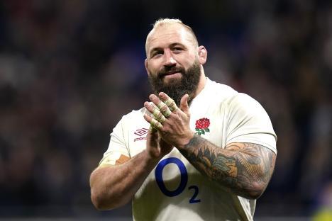 Joe Marler, England rugby prop, clapping.