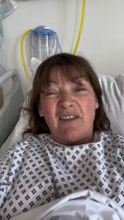 Lorraine Kelly recovering from keyhole surgery.
