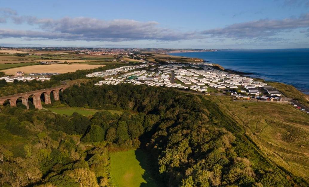 Aerial view of Crimdon Dene, North Hartlepool, Durham.
