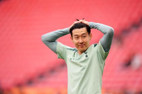 Son Heung-Min in Tottenham Hotspur training gear.