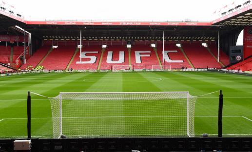 Bramall Lane stadium before a Sheffield United football match.