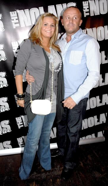 Kerry Katona and Mark Croft at The Nolans Aftershow party.