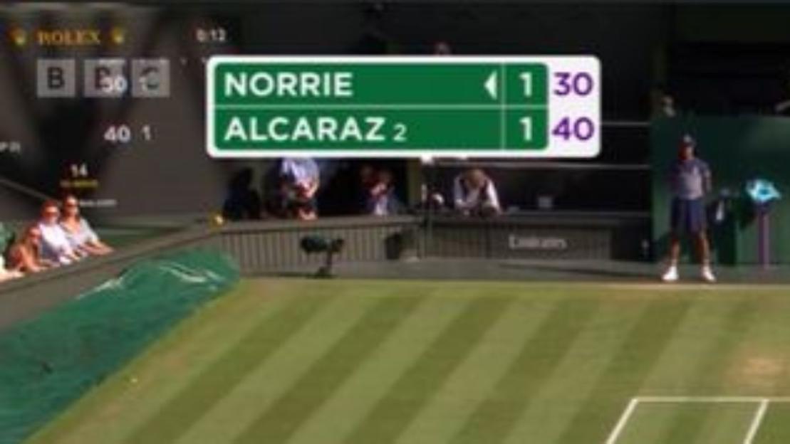 Why are there numbers next to players’ names on BBC’s Wimbledon 2025 score box?