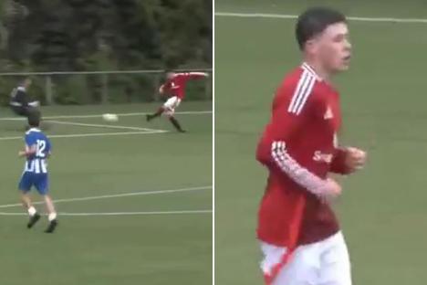 ‘Better than what we currently have’ – Man Utd fans drooling over Wayne Rooney’s son Kai’s goal for academy team