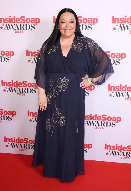 Lisa Riley attends the Inside Soap Awards 2025.