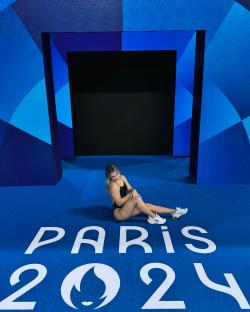 Luana Alonso of Paraguay at the Paris 2024 Olympics.