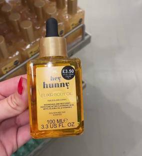Primark's Hey Hunny Elixir Body Oil, £3.50.