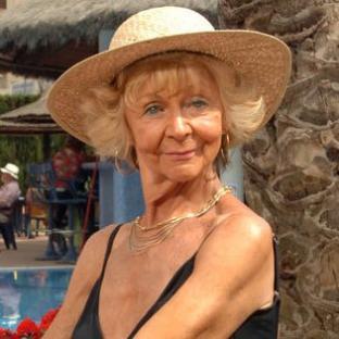 Madge Harvey in Benidorm.
