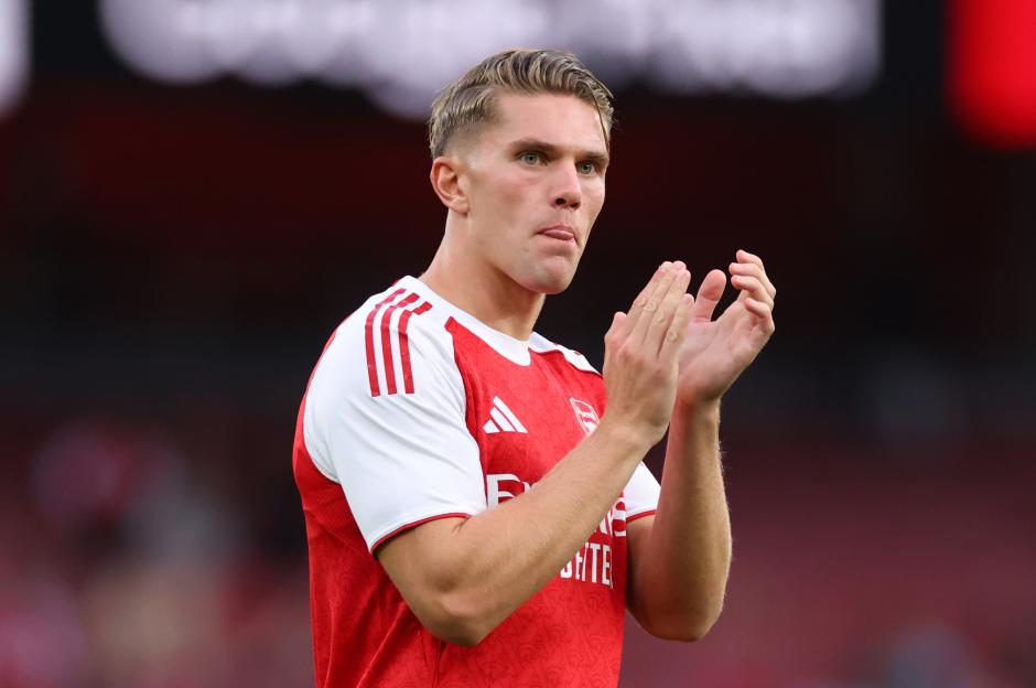 Viktor Gyokeres of Arsenal in a pre-season friendly match.