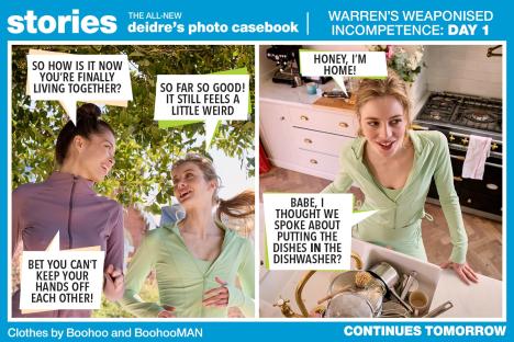 Warren’s girlfriend admits living together feels ‘weird’ at the moment