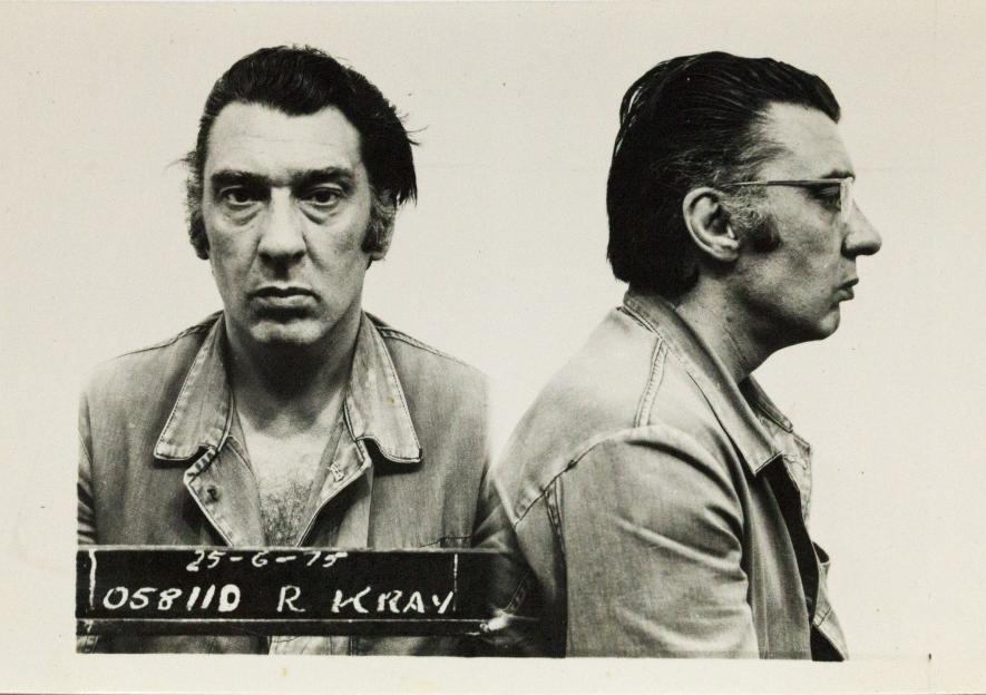 Mugshot of Ronnie Kray.