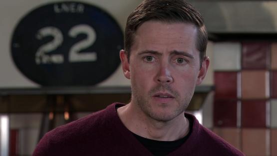 Daniel Brocklebank as Billy Mayhew in Coronation Street.
