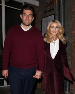Lydia Bright and James Argent leaving a cinema.