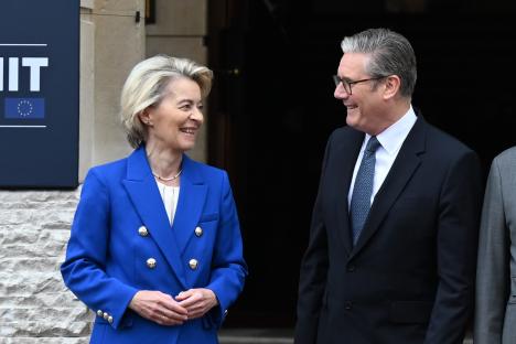 Ursula von der Leyen and Keir Starmer at the EU-UK Summit.