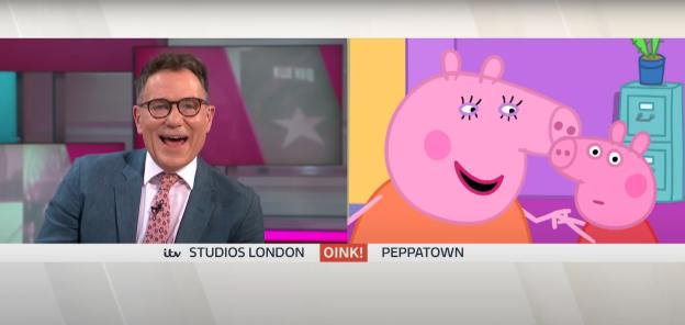 Richard Arnold on GMTV interviewing Peppa Pig's mother.