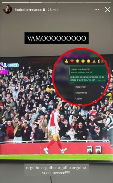 Gabriel Martinelli’s mystic girlfriend’s incredible message to him before Arsenal winner vs Man City emerges