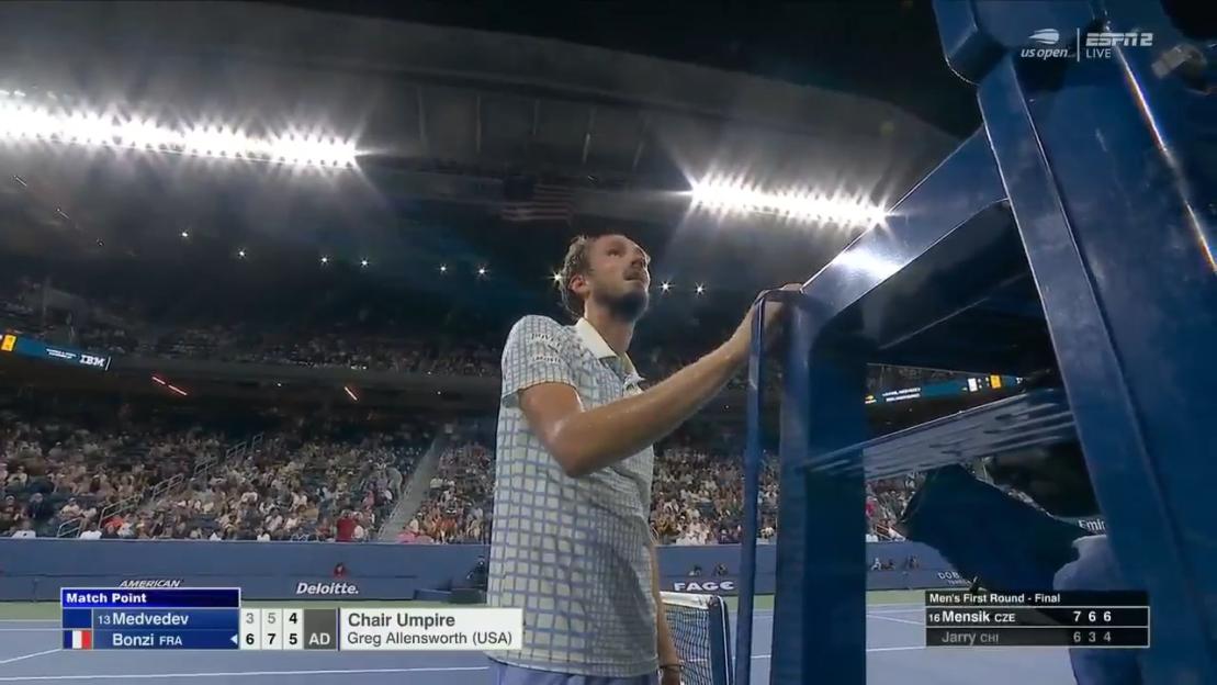 Daniil Medvedev at the US Open.