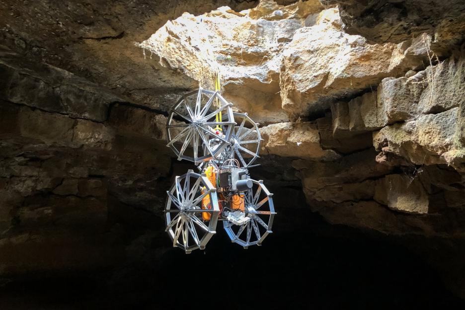 Robot house-hunters to search cosy caves for humans to live in on MARS – after testing skills on Brit holiday island