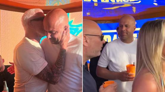 Liverpool boss Arne Slot parties with Wayne Lineker and EastEnders icon in Ibiza just hours after Arsenal clash