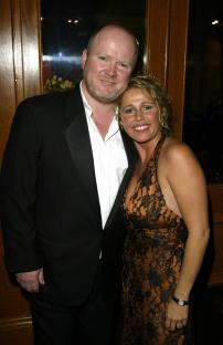 Steve McFadden and Lucy Benjamin at the National Television Awards.