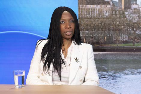 Sophie Chandauka, chairwoman of the Sentebale board, on Sky News.