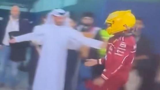 Awkward moment Lewis Hamilton appears to snub FIA president’s hug as drivers left at war with F1 governing body