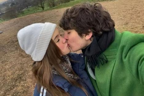 Nepo baby with pop star mum and rock icon dad shares loved-up snap with girlfriend – can you guess who his parents are?