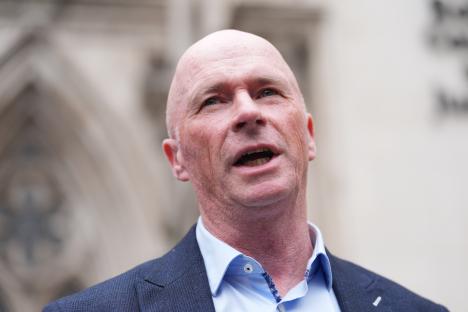 Raymond Connolly, former Conservative councillor, speaking outside the Court of Appeal.