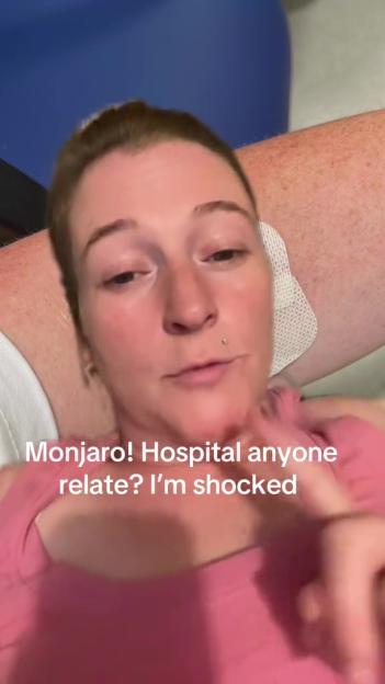 Woman in hospital, asking if anyone relates.