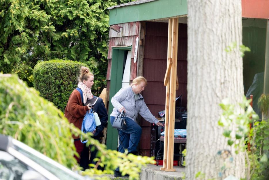 The tearful family of suspected Gilgo serial killer Rex Heuermann has returned home to Long Island nearly two weeks after he was first arrested., , Asa Ellerup and her two children, Victoria, 26, and Christopher, 32, looked solemn as they arrived back at the torn-up property at 10.30am Thursday, with their family dog., , , , Suffolk County detectives accompanied them back into their home and were seen leaving less than an hour later. , , Asa clutched a black handbag as she entered the home for the first time since Heuermann's arrest, with her daughter carrying a blue water bottle, bag and notebook., , Christopher became emotional as he sat on a bench outside the property in Massapequa Park with his mother, who looked overwhelmed., , Heuermann, 59, had lived in the property with his wife, stepson, and daughter for more than a decade after buying the home from his mother in 1994., , Heuermann was arrested on July 13 outside of his property in Midtown Manhattan and charged with the deaths of sex workers Melissa Barthelemy, Megan Waterman and Amber Lynn Costello, , , , Officials say that he is the main suspect in the murder of Maureen Brainard-Barnes, who was discovered on Gilgo beach in 2010, and anticipate charging him with her killing., , The architect pleaded not guilty to killing the three women, and is next due to appear in court on August 1., , He is also being investigated for the murders of six others whose bodies were found in Gilgo Beach in 2011. 27 Jul 2023 Pictured: The tearful family of suspected Gilgo serial killer Rex Heuermann has returned home to Long Island nearly two weeks after he was first arrested. Asa Ellerup and her two children, Victoria, 26, and Christopher, 32, looked solemn as they arrived back at the torn-up property at 10.30am Thursday, with their family dog. Suffolk County detectives accompanied them back into their home and were seen leaving less than an hour later. Asa clutched a black handbag as she entered the home for the first time since Heuermann's arrest, with her daughter carrying a blue water bottle, bag and notebook. Christopher became emotional as he sat on a bench outside the property in Massapequa Park with his mother, who looked overwhelmed. Heuermann, 59, had lived in the property with his wife, stepson, and daughter for more than a decade after buying the home from his mother in 1994. Heuermann was arrested on July 13 outside of his property in Midtown Manhattan and charged with the deaths of sex workers Melissa Barthelemy, Megan Waterman and Amber Lynn Costello Officials say that he is the main suspect in the murder of Maureen Brainard-Barnes, who was discovered on Gilgo beach in 2010, and anticipate charging him with her killing. The architect pleaded not guilty to killing the three women, and is next due to appear in court on August 1. He is also being investigated for the murders of six others whose bodies were found in Gilgo Beach in 2011. Photo credit: MEGA TheMegaAgency.com +1 888 505 6342