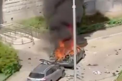 Senior Putin general killed in Moscow ‘car bomb attack’ as vid shows blown-up vehicle in suspected major assassination