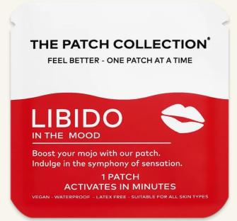 Libido enhancing patch packaging.
